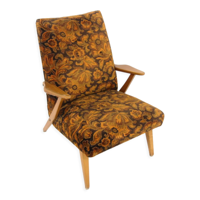Fauteuil scandinave en hêtre, Suède, 1950