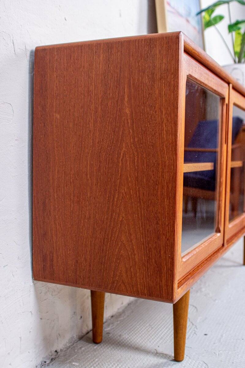 Vintage Teak Display Cabinet, Denmark, 1980s