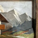 Vintage Carved and Painted Wooden Alpine Plaque 15 / 22 cm