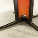 Table and 6 armchairs Baumann Diese, design Pagnon Pelhaître, Wenge color and red,