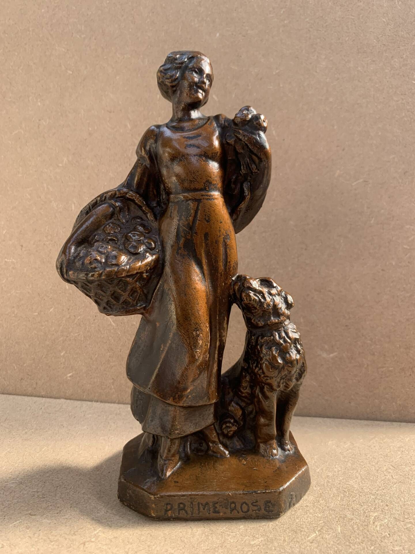 Statuette plâtre Art Nouveau