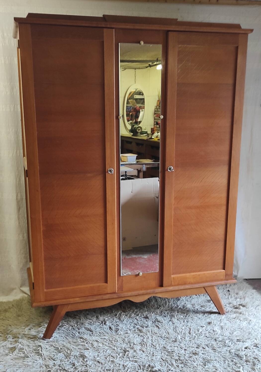 Armoire vintage pieds compas - années 50/60