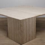 Table basse en travertin, 1980