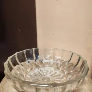 Cut glass salad bowl Poland 1960