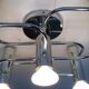 Vintage German Space Age ceiling lamp by Gaetano Sciolari for Leola, 1970s.
