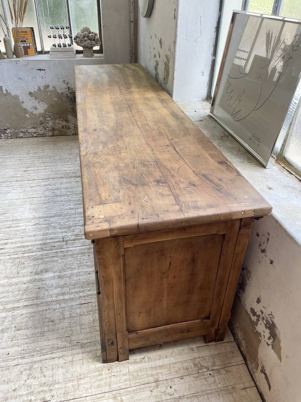 XXL walnut silk loom furniture from the 50s