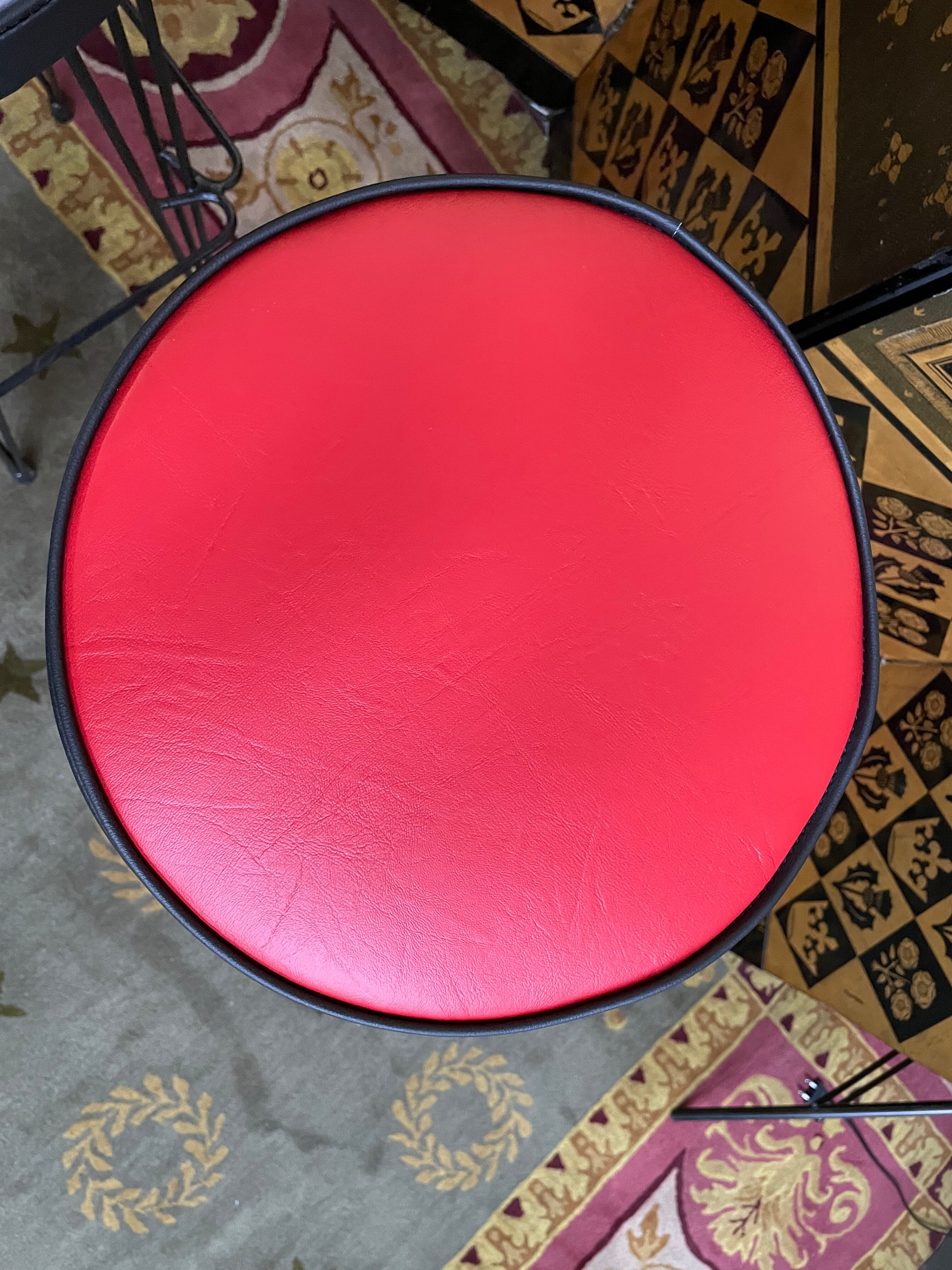 4 restored "Eiffel" model bar stools