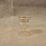 Five candle holders in glasses of 19th