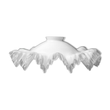 Toothed white opaline lampshade 30s