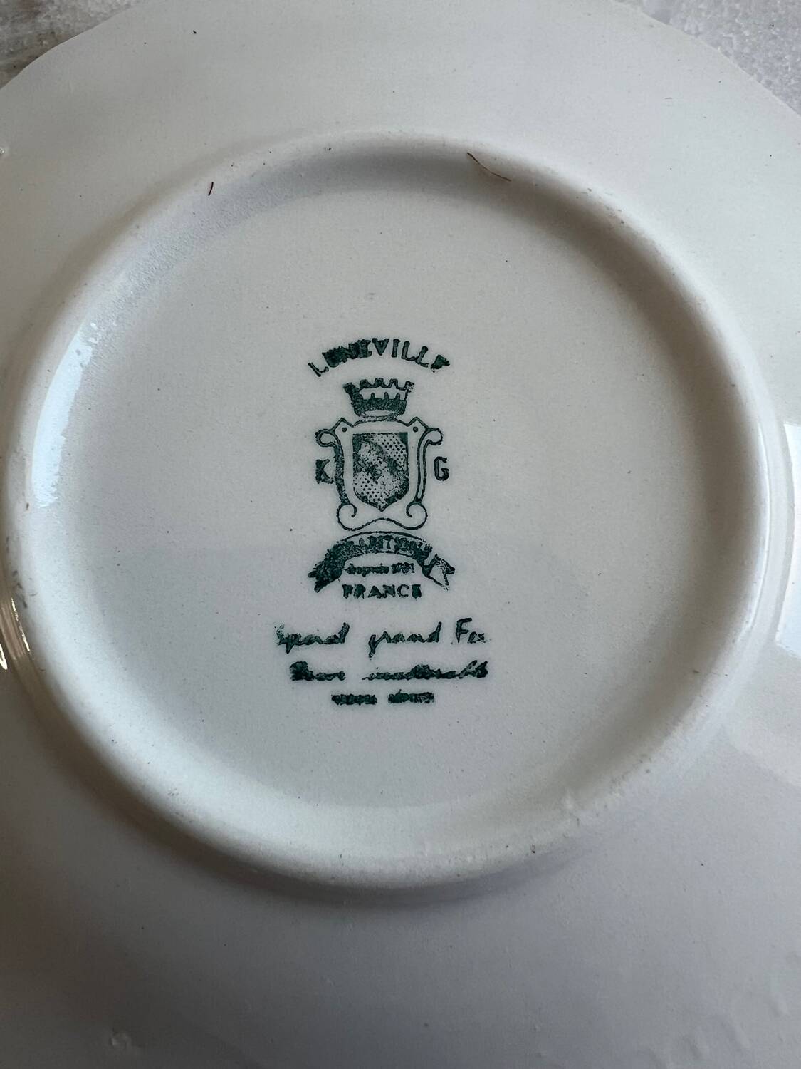 Lot de 12 tasses Luneville The Cottage