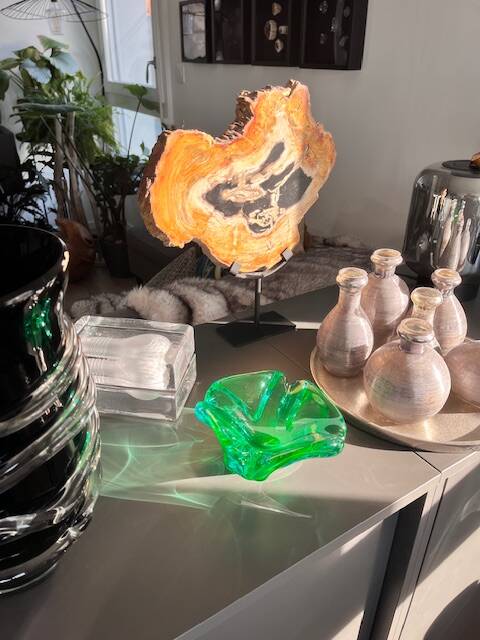 Rare Murano Vide-poche Ouraline Sommerso - Design by Flavio Poli - 1960