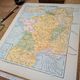 Printed in 1900, map of economic France.