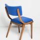 Bumerang Chair Mid-Century Modern, Royal Blue Wool, Poland, 1960s