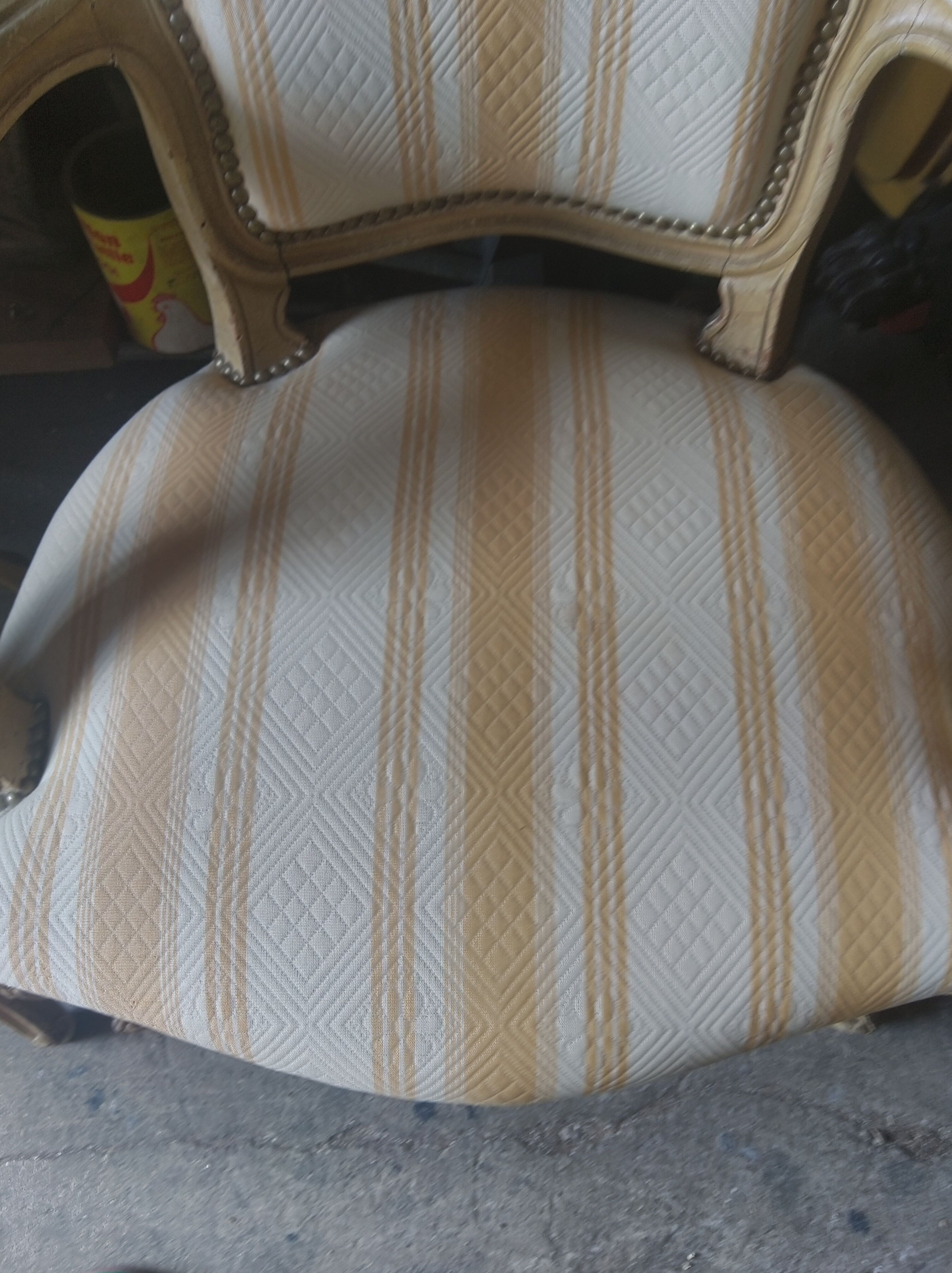 Pair of Louis XV style convertible armchairs