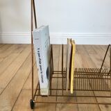 Magazine holder in gilded metal / copper 60s