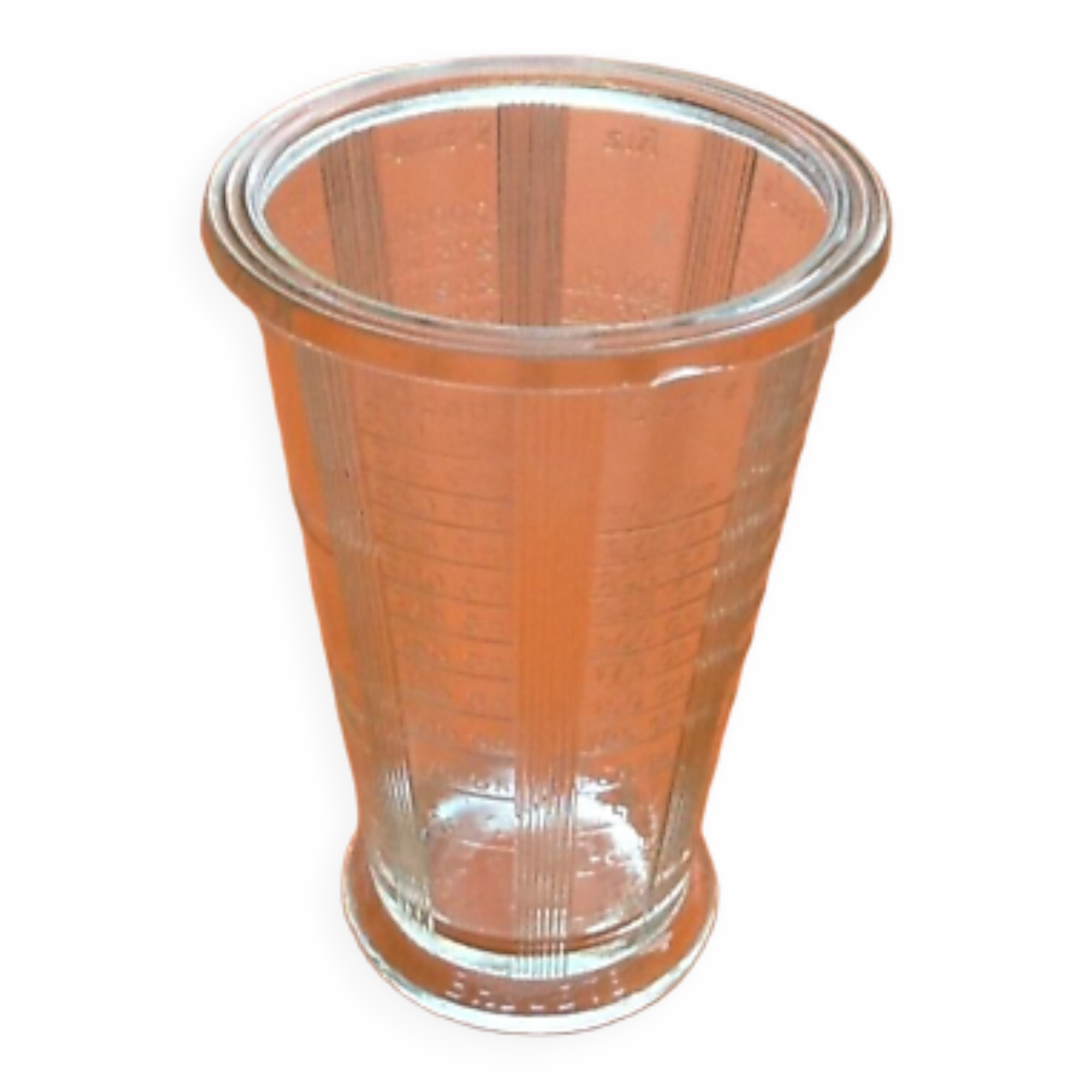 1950s graduated measuring glass made in france