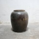 Jarre vintage en grès émaillé