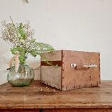 Old wooden box case