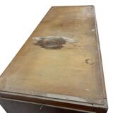 vintage industrial wooden drawer cabinet / archive cabinet