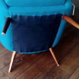 Organic XXL wingback Chair of the 50s/60s