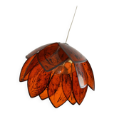 Chandelier pendant lamp in the shape of an artichoke design from the 70s