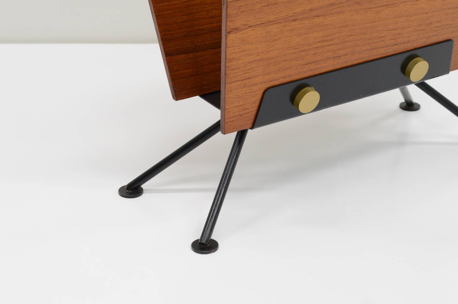 Teak magazine holder, 1960s.