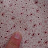 Set of 9 dessert plates in earthenware of Sarreguemines - Décor of pink flowers - 1970