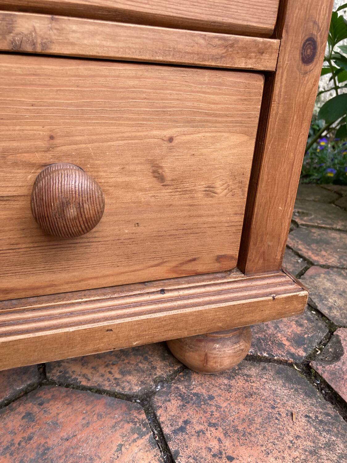 Antique pine chest of drawers