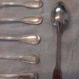 Cutlery set 37 pieces, silver metal