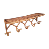 Porte manteaux rotin vintage