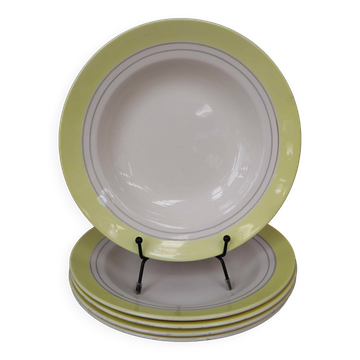 5 vintage deep plates from Primefleur Françoise