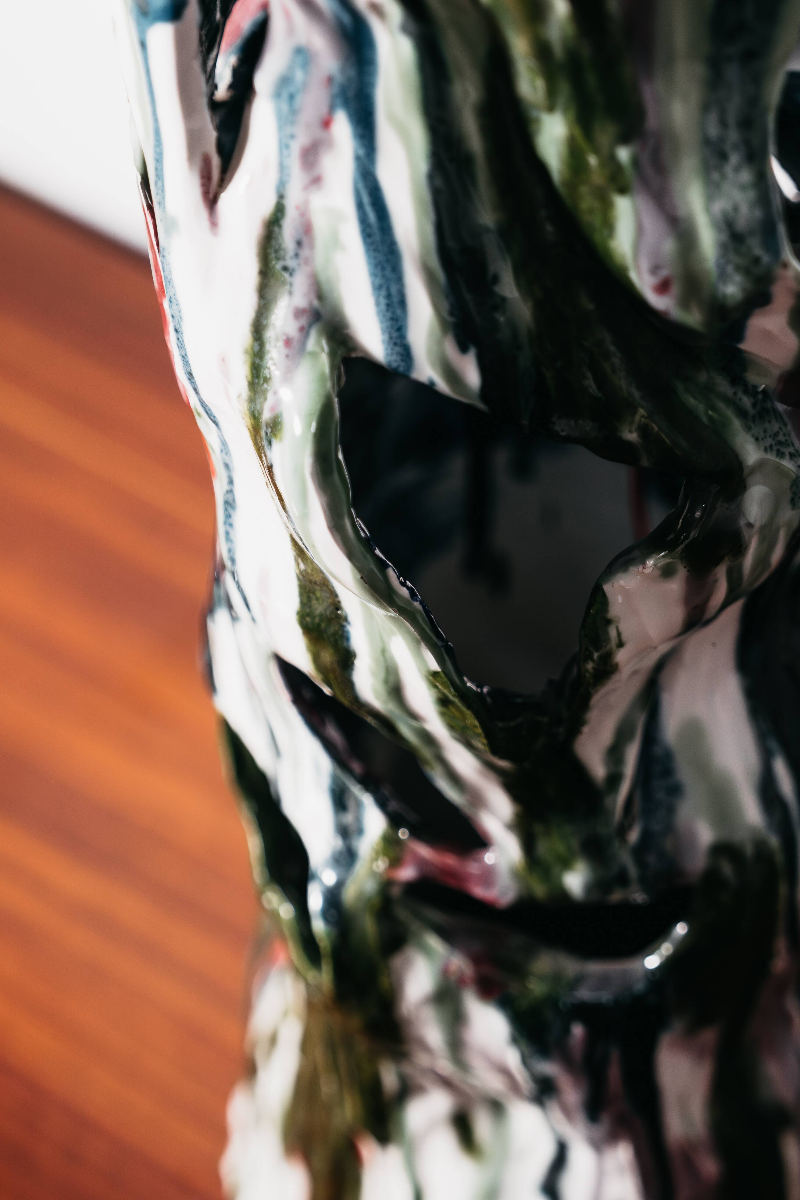Ernesto Treccani Attr. Lampada Da Tavolo/ Da Terra Ceramica Design Mod