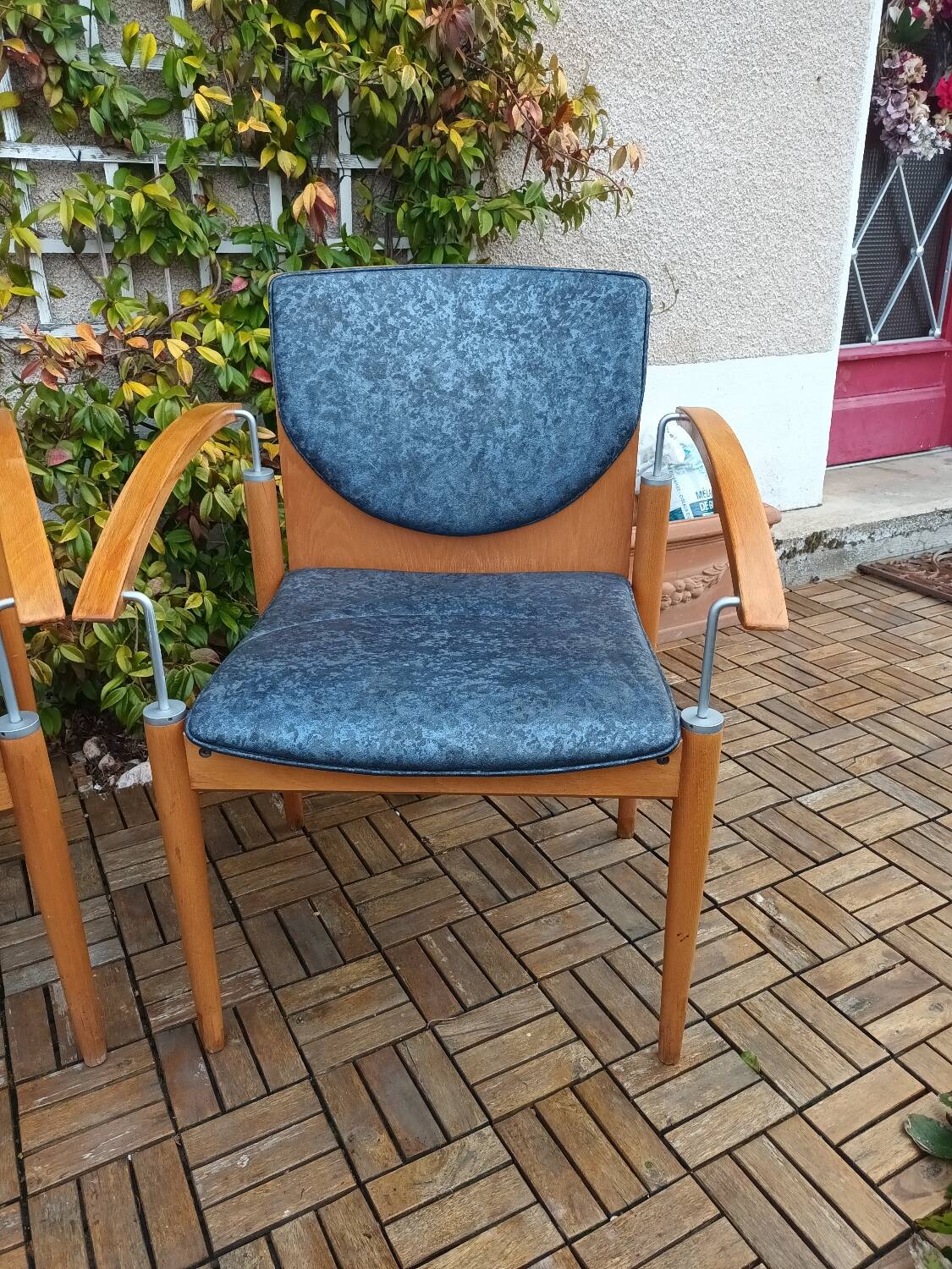 Set of four armchairs