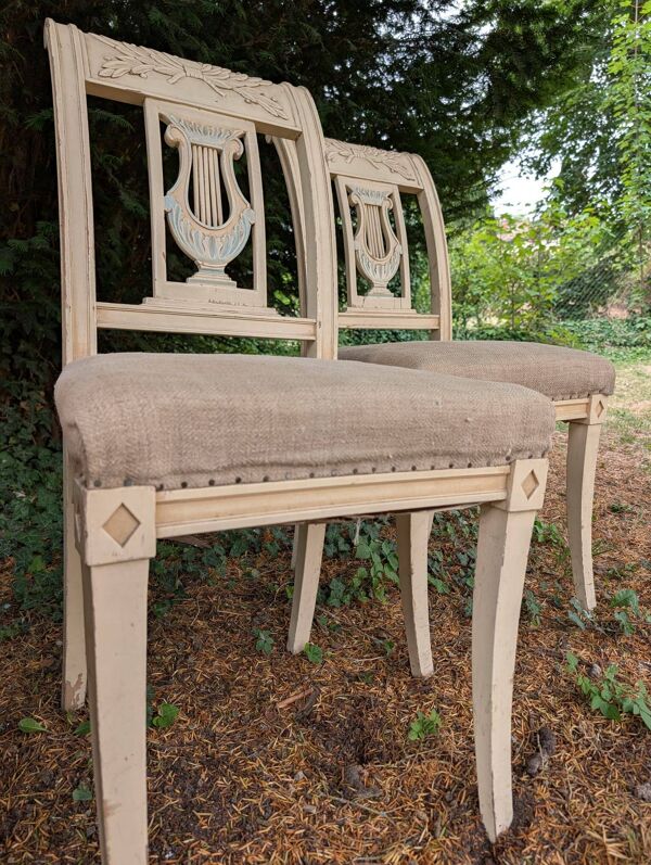 Lot 4 chaises directoire