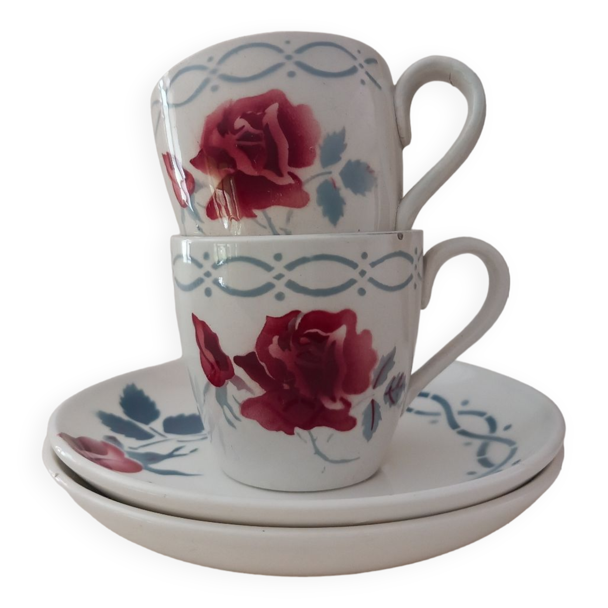 Digoin Sarreguemines Cups