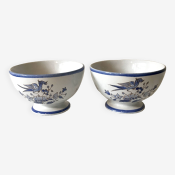 Pair of Moustiers cups