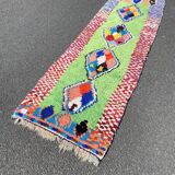 Tapis berbere boucherouite vintage 80x250 cm