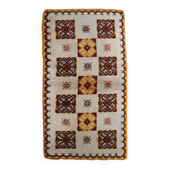 Tapis Vintage Savonnerie en Laine (77cm x 146cm), Années 1960