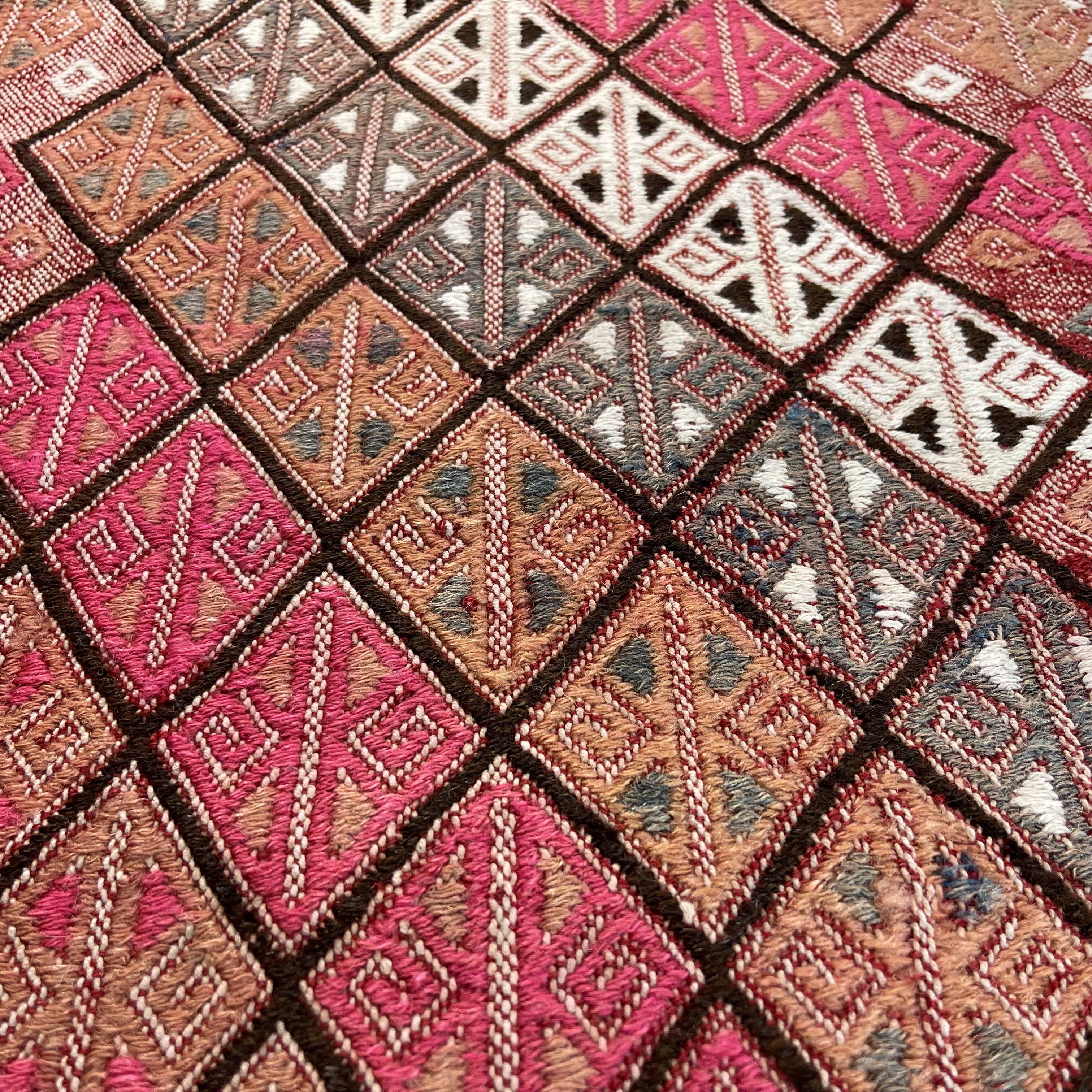 Vintage turkish kilim rug , cm