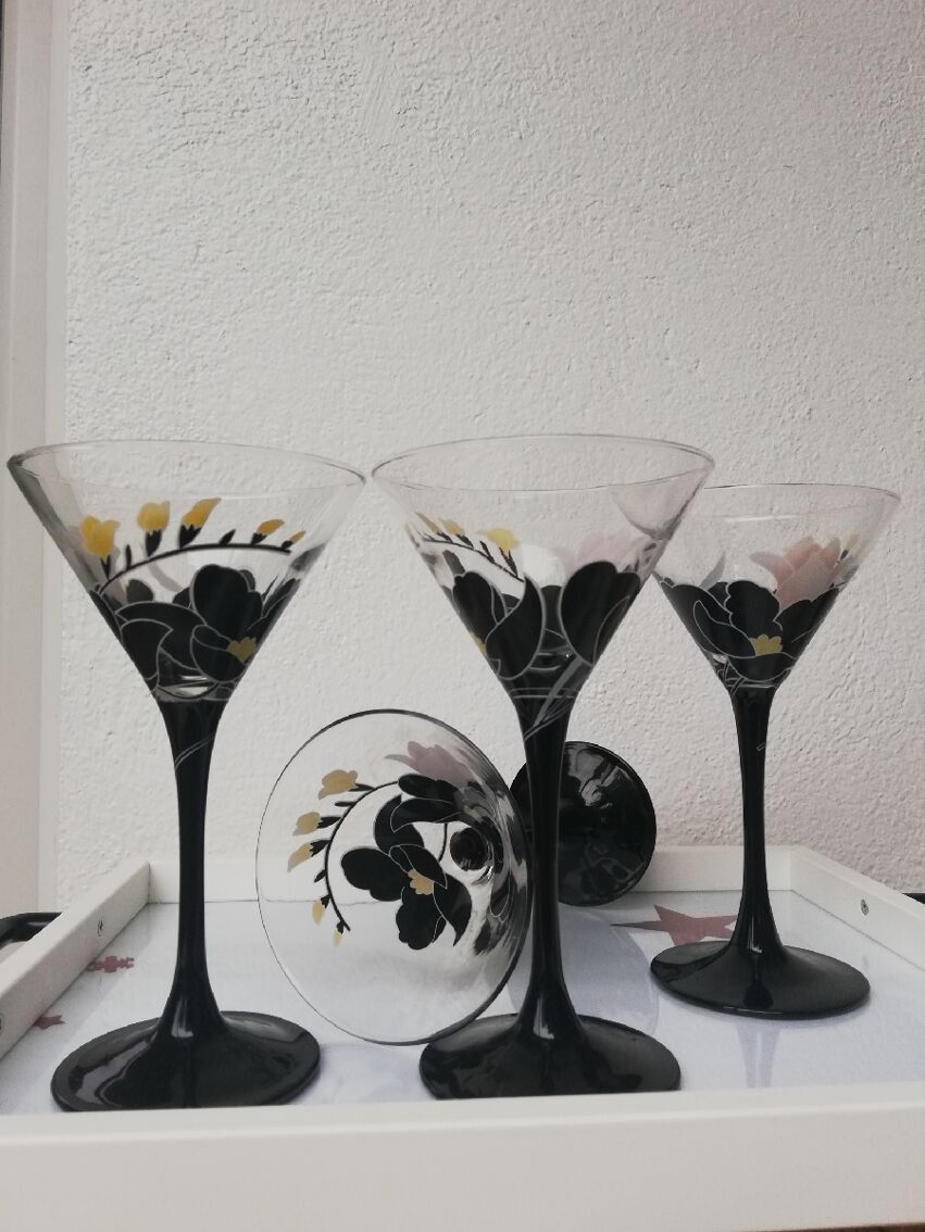 Verres à cocktail noirs Luminarc vintage – Les Irremplaçables