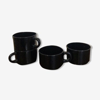 Tasses à café noires Luminarc