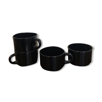 Tasses à café noires Luminarc