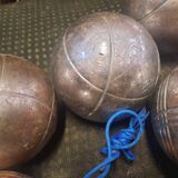 6 anciennes boules de petanque