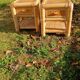 Vintage bamboo bedside tables