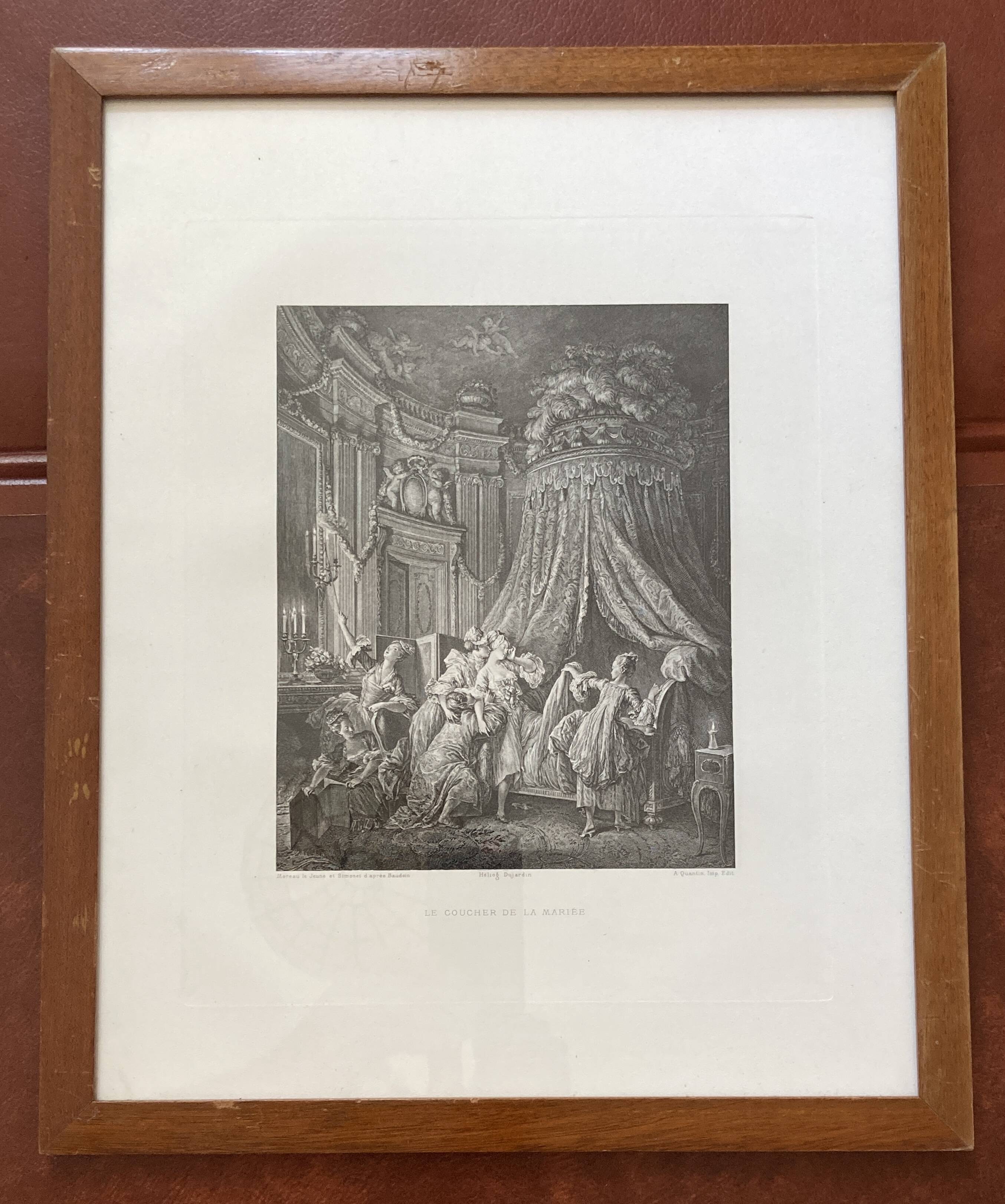 Antique wall decoration - The bride's bed