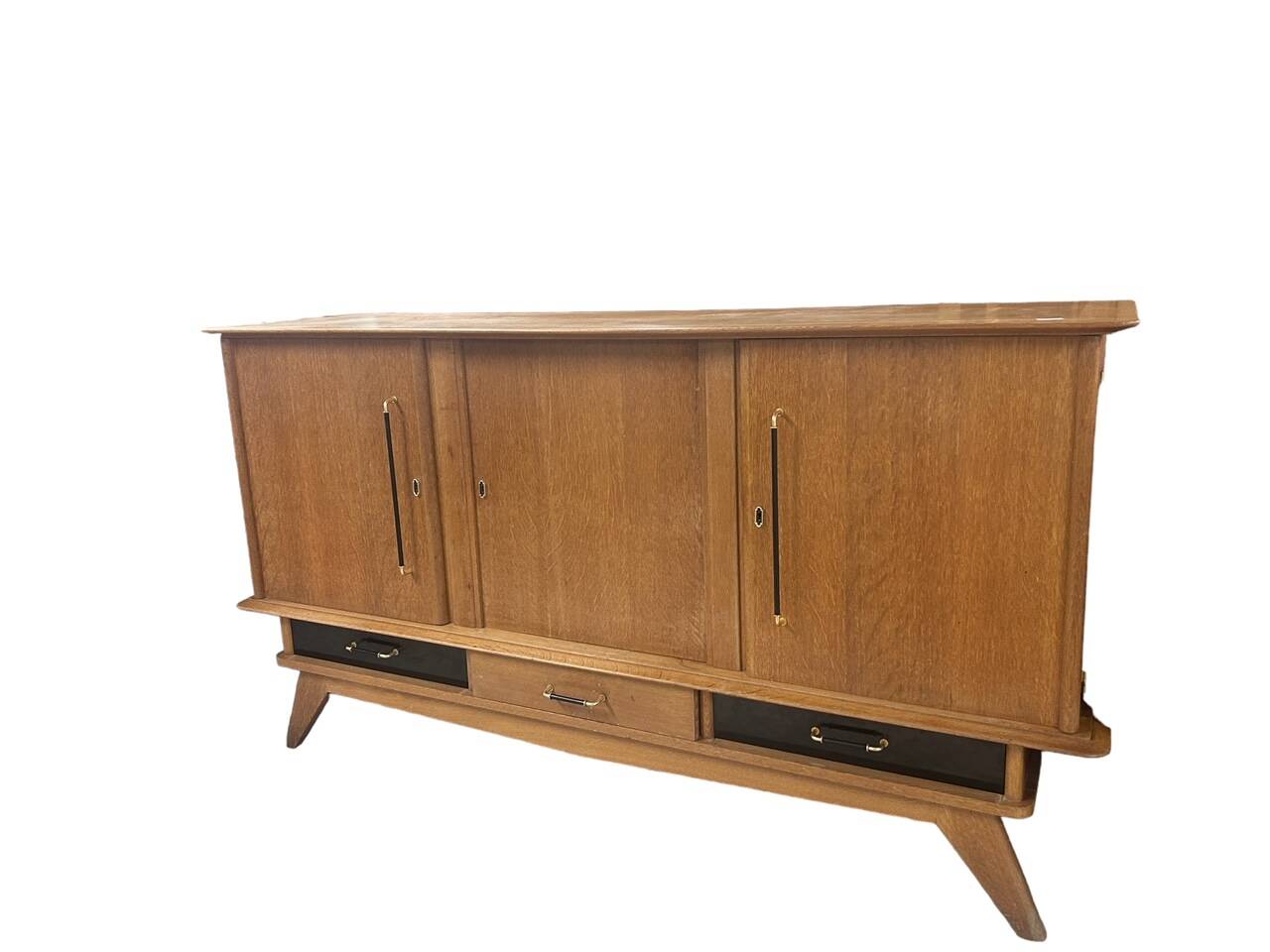 Oak sideboard with compass legs
