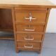 Desk oak vintage style english drawer and extension