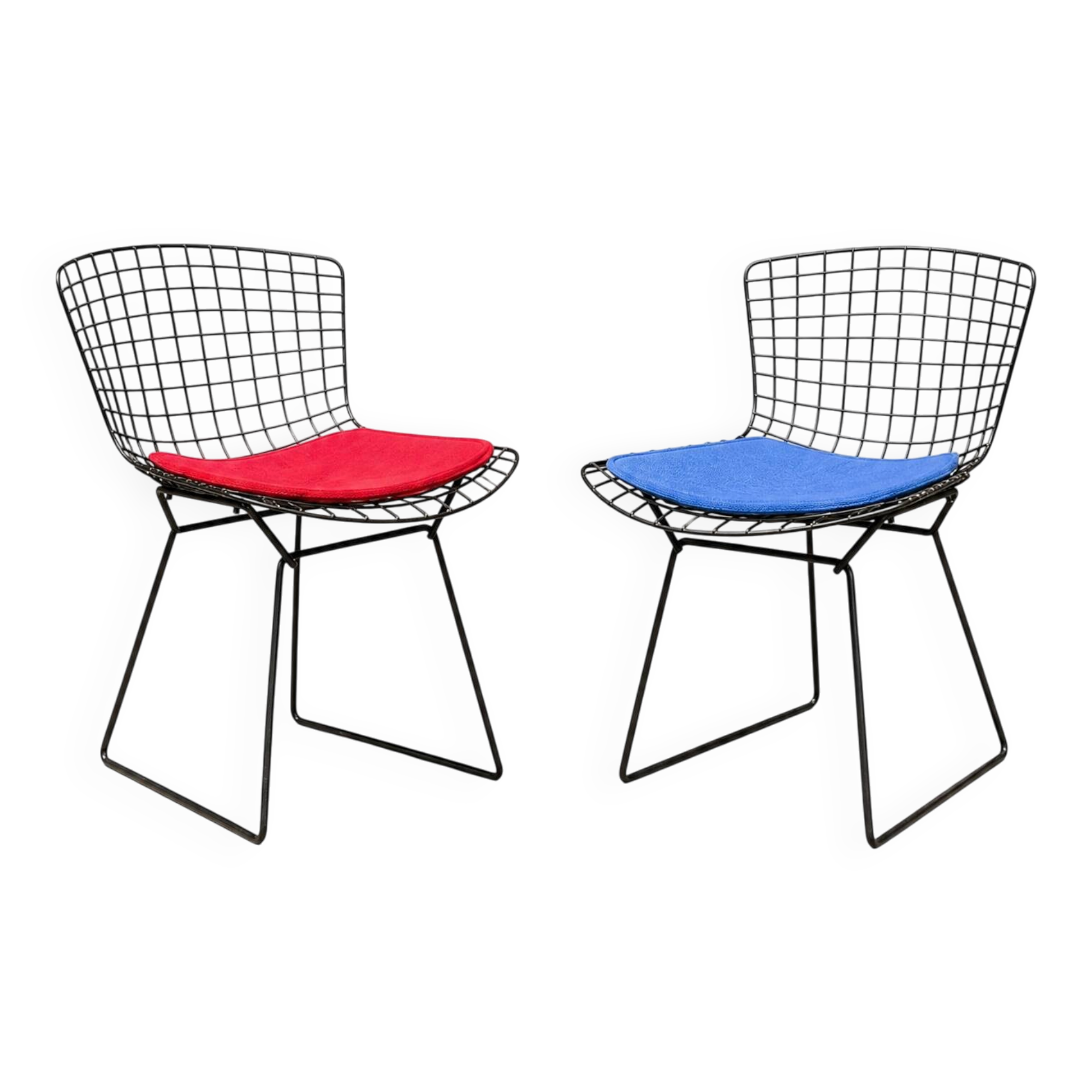Pair of Harry Bertoia Chairs for Knoll (Vintage Design, Steel)