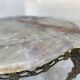 Brass and marble coffee table
