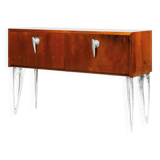 Sideboard from studio wunderkammer in rosewood and cast aluminum